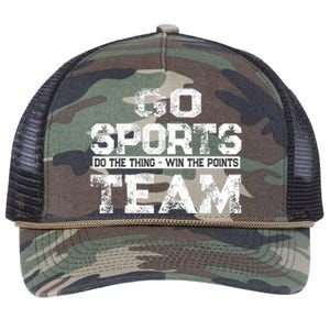 Cool Gift Go Sports Do The Thing Win The Points Team Gift Retro Rope Trucker Hat Cap