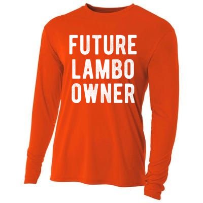 Cryptocurrency Great Gift Future Lambo Owner Funny Bitcoin Gift Cooling Performance Long Sleeve Crew