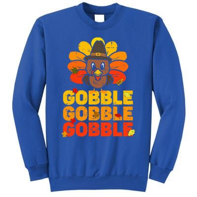 cute gobble gobble turkey thanksgiving day  Sweatshirt