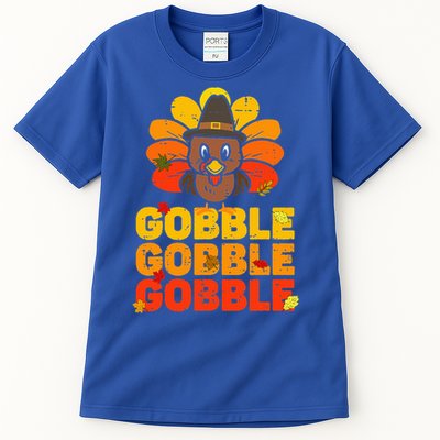 cute gobble gobble turkey thanksgiving day  Tall T-Shirt