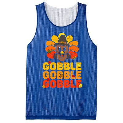 cute gobble gobble turkey thanksgiving day  Mesh Reversible Basketball Jersey Tank