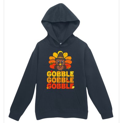 cute gobble gobble turkey thanksgiving day  Urban Pullover Hoodie