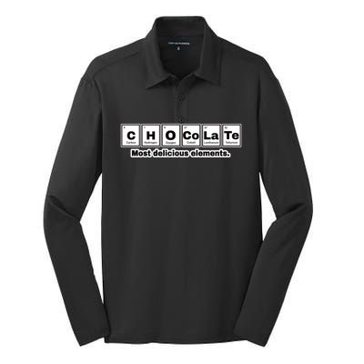 Ccute Gifthcute Giftocute Giftcocute Giftlacute Giftte Delicious Elets Periodic Silk Touch Performance Long Sleeve Polo