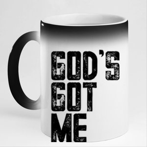 Christian Gift GodS Got Me Christian Gift 11oz Black Color Changing Mug