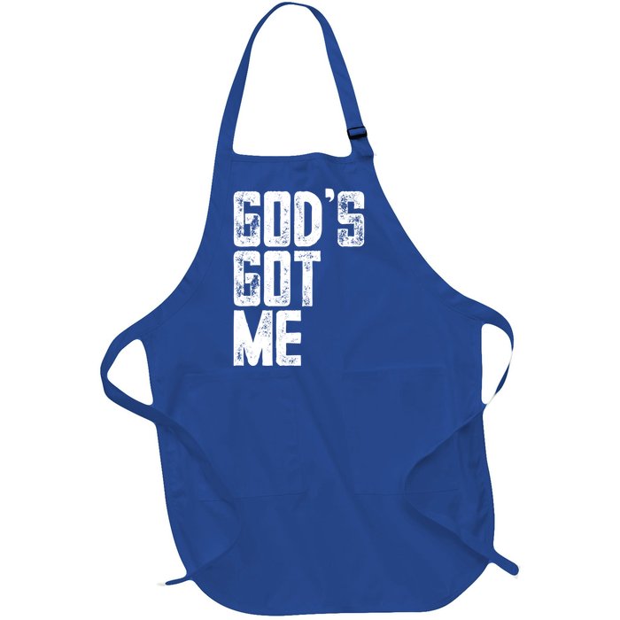 Christian Gift GodS Got Me Christian Gift Full-Length Apron With Pockets