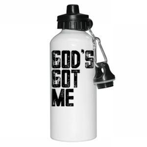 Christian Gift GodS Got Me Christian Gift Aluminum Water Bottle