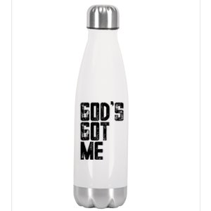 Christian Gift GodS Got Me Christian Gift Stainless Steel Insulated Water Bottle