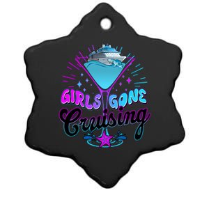 Cute Girl Gone Cruising Girl Trip Ceramic Star Ornament