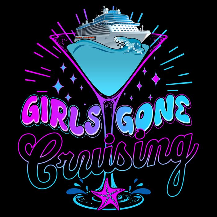 Cute Girl Gone Cruising Girl Trip Womens Tank Top