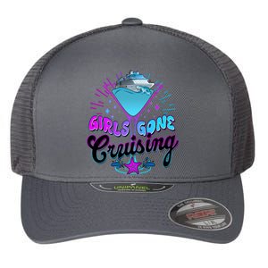 Cute Girl Gone Cruising Girl Trip Flexfit Unipanel Trucker Cap