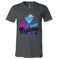 Cute Girl Gone Cruising Girl Trip V-Neck T-Shirt