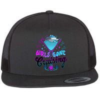 Cute Girl Gone Cruising Girl Trip Flat Bill Trucker Hat