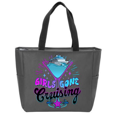 Cute Girl Gone Cruising Girl Trip Zip Tote Bag