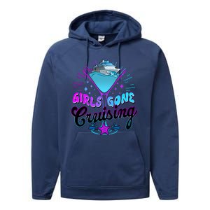 Cute Girl Gone Cruising Girl Trip Performance Fleece Hoodie