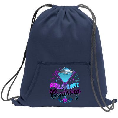 Cute Girl Gone Cruising Girl Trip Sweatshirt Cinch Pack Bag