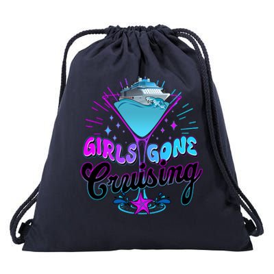 Cute Girl Gone Cruising Girl Trip Drawstring Bag