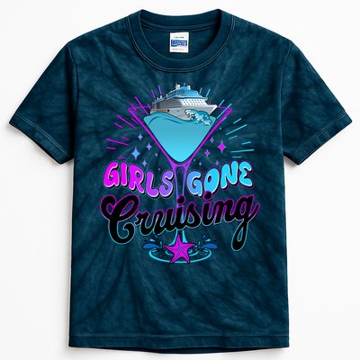 Cute Girl Gone Cruising Girl Trip Kids Tie-Dye T-Shirt