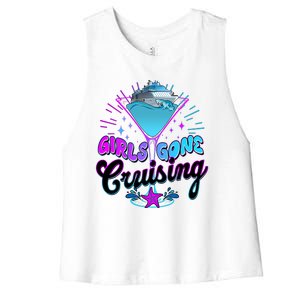 Cute Girl Gone Cruising Girl Trip Women's Racerback Cropped Tank