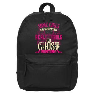 Cute Girl Go Ghost Hunting Paranormal Supernatural Apparel 16 in Basic Backpack