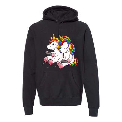 Couple Gaymer Gay Gmaer Unicorn Lgbt Rainbow Flag Pride Premium Hoodie