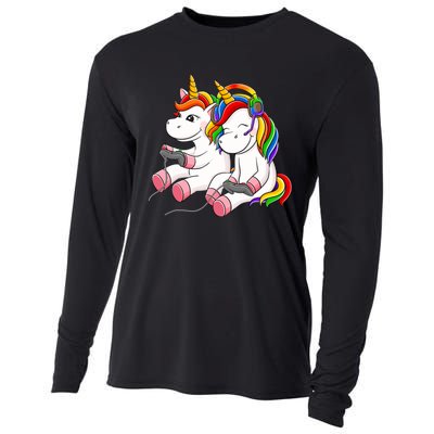 Couple Gaymer Gay Gmaer Unicorn Lgbt Rainbow Flag Pride Cooling Performance Long Sleeve Crew