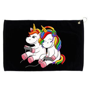 Couple Gaymer Gay Gmaer Unicorn Lgbt Rainbow Flag Pride Grommeted Golf Towel