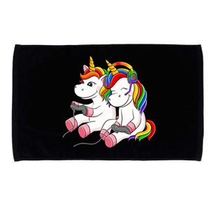 Couple Gaymer Gay Gmaer Unicorn Lgbt Rainbow Flag Pride Microfiber Hand Towel