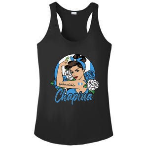 Chapina Guatemala Girl Guatemalan Mujer Guatemalteca Flag Ladies PosiCharge Competitor Racerback Tank