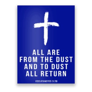 Christian Group Gift All Are From Dust Holy Week Bible Verse Gift Poster