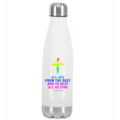 Christian Group Gift All Are From Dust Holy Week Bible Verse Gift Stainless Steel Insulated Water Bottle