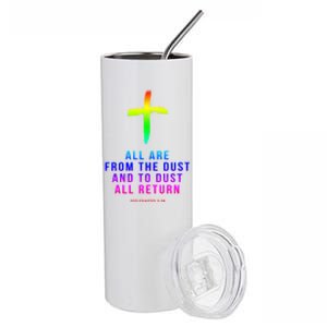 Christian Group Gift All Are From Dust Holy Week Bible Verse Gift Stainless Steel Tumbler