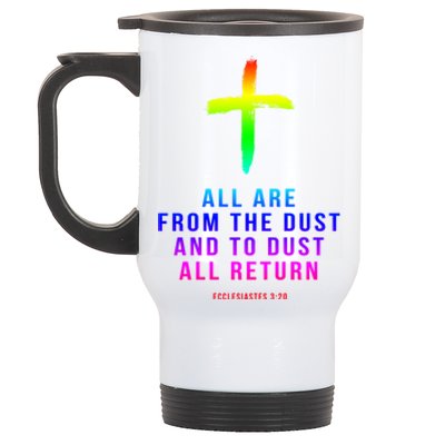 Christian Group Gift All Are From Dust Holy Week Bible Verse Gift Stainless Steel Travel Mug