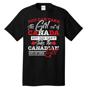 Canadian Girl Gifts Maple Leaf Canada Tall T-Shirt