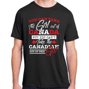 Canadian Girl Gifts Maple Leaf Canada Adult ChromaSoft Performance T-Shirt