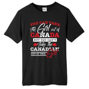 Canadian Girl Gifts Maple Leaf Canada Tall Fusion ChromaSoft Performance T-Shirt