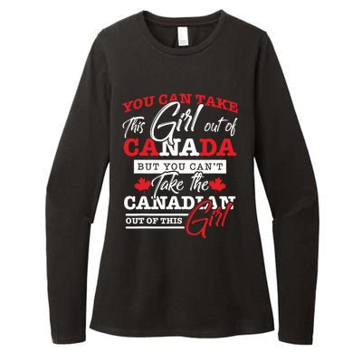 Canadian Girl Gifts Maple Leaf Canada Womens CVC Long Sleeve Shirt