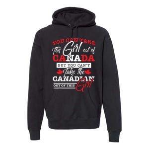 Canadian Girl Gifts Maple Leaf Canada Premium Hoodie