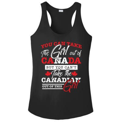 Canadian Girl Gifts Maple Leaf Canada Ladies PosiCharge Competitor Racerback Tank