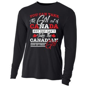 Canadian Girl Gifts Maple Leaf Canada Cooling Performance Long Sleeve Crew