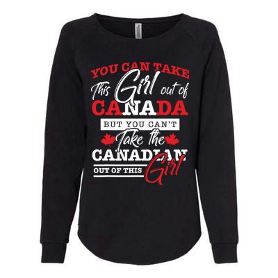 Canadian Girl Gifts Maple Leaf Canada Womens California Wash Sweatshirt