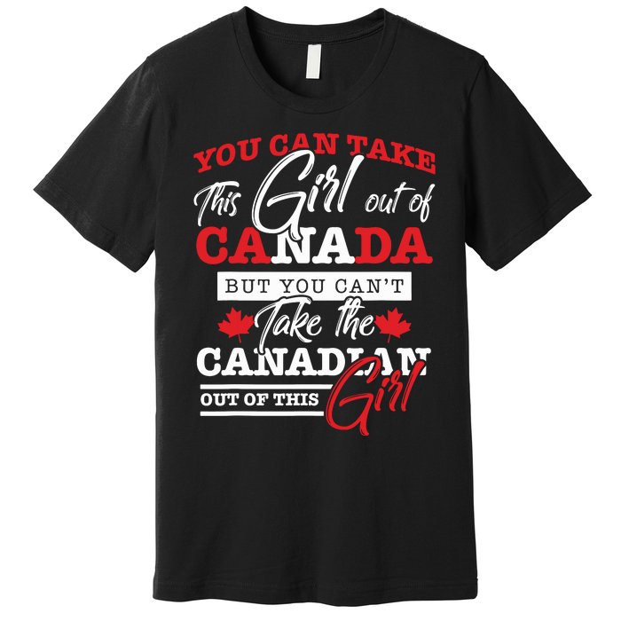 Canadian Girl Gifts Maple Leaf Canada Premium T-Shirt