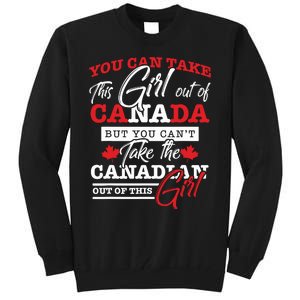 Canadian Girl Gifts Maple Leaf Canada Tall Sweatshirt