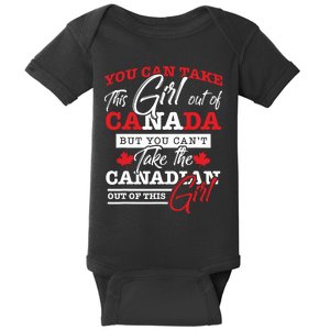 Canadian Girl Gifts Maple Leaf Canada Baby Bodysuit