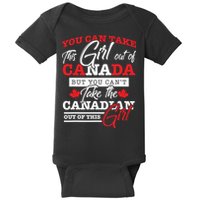 Canadian Girl Gifts Maple Leaf Canada Baby Bodysuit