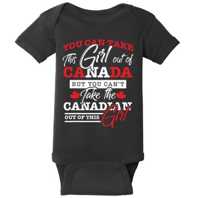 Canadian Girl Gifts Maple Leaf Canada Baby Bodysuit