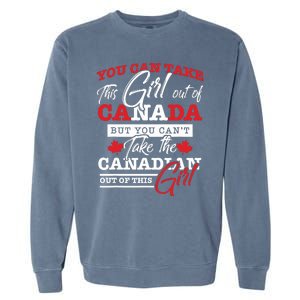 Canadian Girl Gifts Maple Leaf Canada Garment-Dyed Sweatshirt