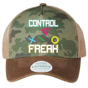 Control Game Gamer Freak Gaming Gift Legacy Tie Dye Trucker Hat