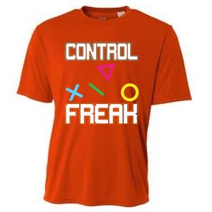 Control Game Gamer Freak Gaming Gift Cooling Performance Crew T-Shirt