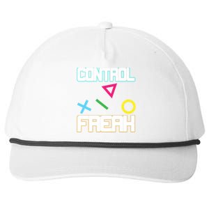 Control Game Gamer Freak Gaming Gift Snapback Five-Panel Rope Hat