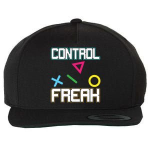 Control Game Gamer Freak Gaming Gift Wool Snapback Cap